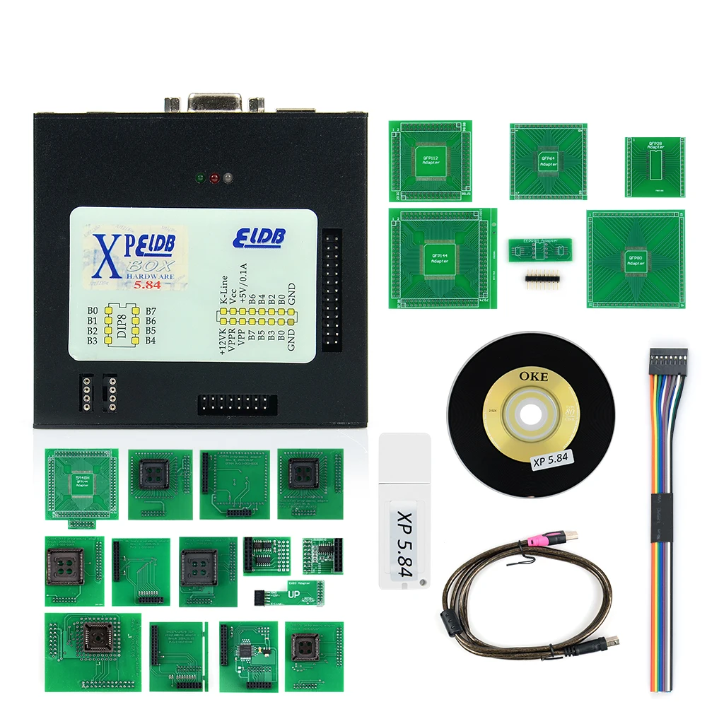 Новые XPROG V5.55 V5.70 V5.74 V5.84 X-PROG м металлическая коробка Xprog V5.84 XPROG-M ECU программист инструмент X Prog M коробка V5.84 Полный Адаптеры