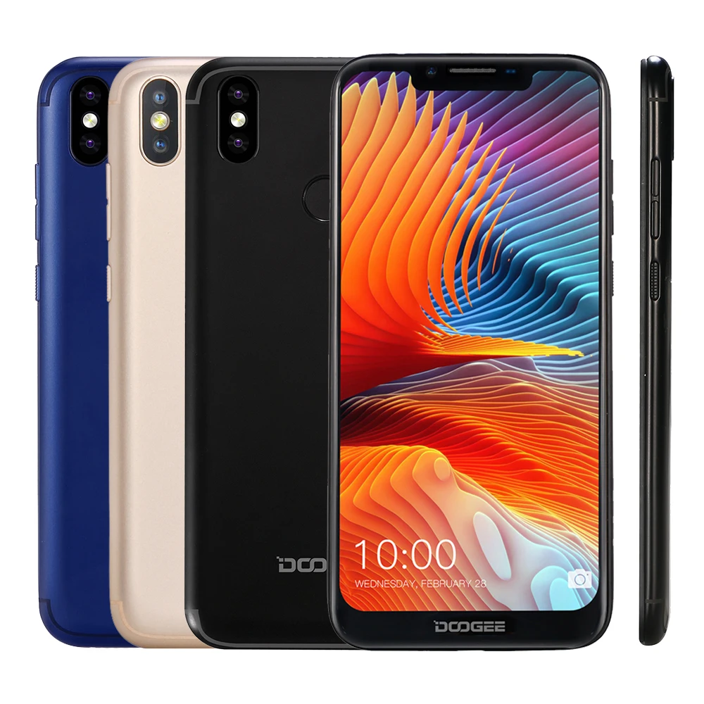 NEW U-Notch DOOGEE BL5500 Lite Smartphone 6.19 inch MTK6739 Quad Core 2GB RAM 16GB ROM 5500mAh Dual SIM 13.0MP Android 8.1 FDD