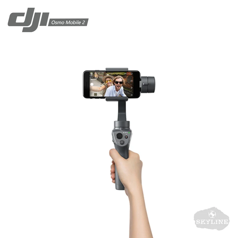 DJI Osmo Mobile 2 ручной карданный 3-осевой Карманный шарнирный стабилизатор для камеры телефона стабилизатор для iPhone 8X samsung huawei Xiaomi гладкая