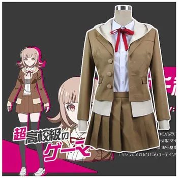 

Danganronpa 3 The End of Hope's Peak High School Despair Arc Chiaki Nanami Uniform Short skirt Cosplay Costume