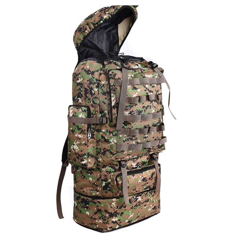Günstige 100L Military Rucksack Molle Camping Tasche Rucksack Taktische Rucksack Männer Große Wandern Armee Reise Outdoor Sport Taschen Sack XA231WA