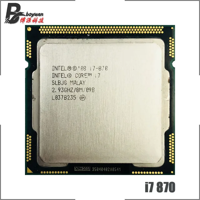 Intel Core i7-870 i7 870 2.9 GHz četverojezgreni CPU procesor 8M 95W LGA 1156 1