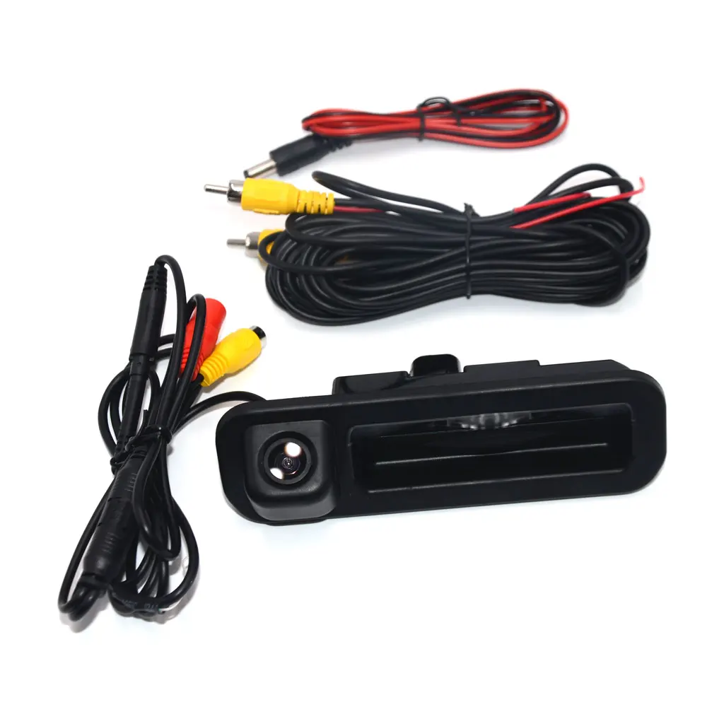 

BNCG Special Car Rear View Camera For Ford Focus 2 3 2012 2013 Trunk Handle Trajectory Camera Color Night Vision Waterproof