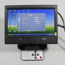 7inch Lcd monitor 800×480 with HDMI+VGA+AV input signal +Europe Power supply for bus and desk monitor VS-T0701ENB-V1