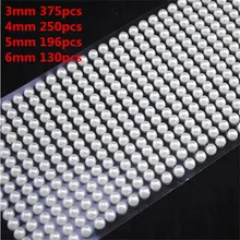 Nail art tattoo stickers Imitation Pearls Acrylic Self Adhesive Accessories Mobile Personalized Diamond Laptop Skins