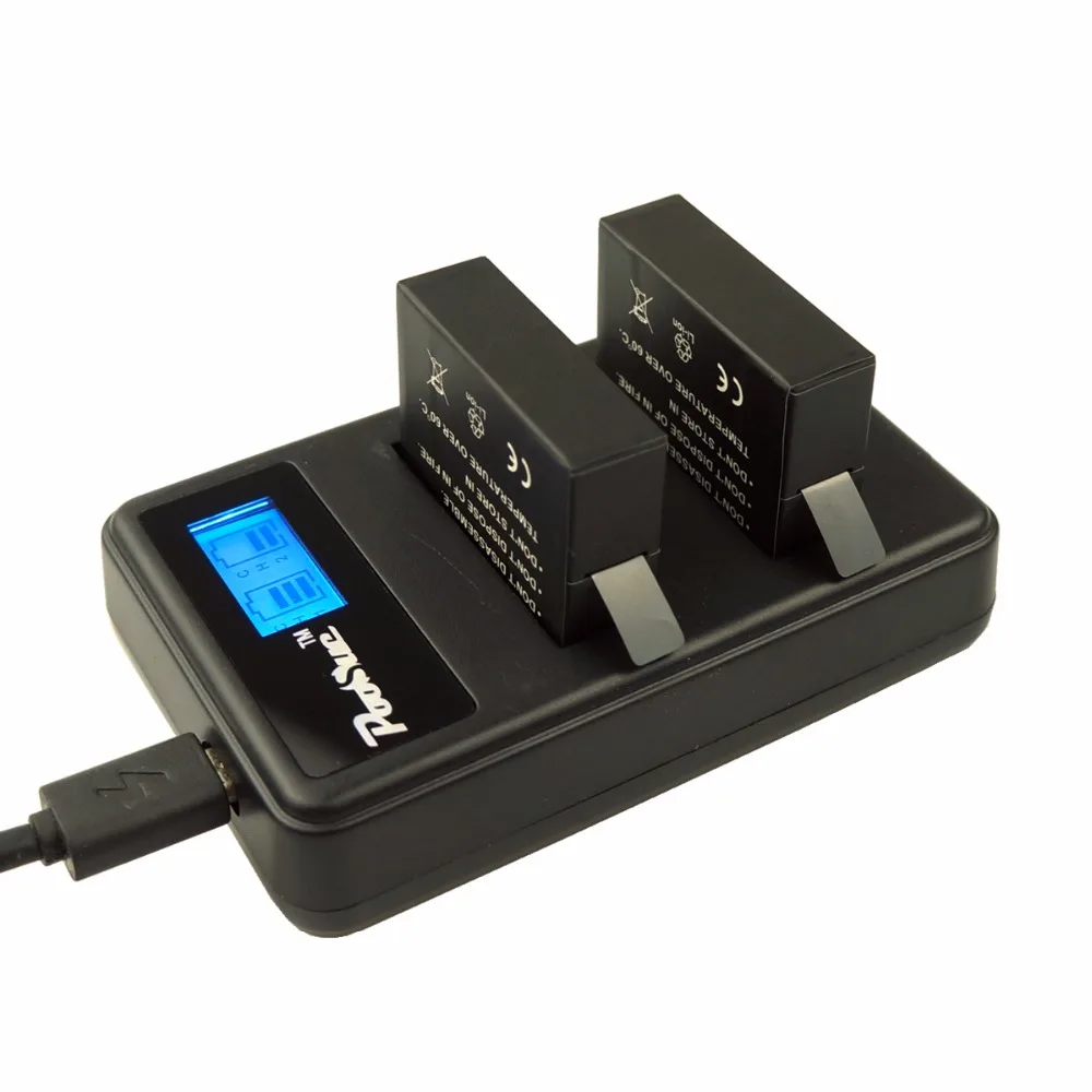 2 шт. экшн камеры go pro hero 4 ahdbt 401 ahdbt401 1600 мАч камера Батарея + LCD Dual charger для gopro hero4