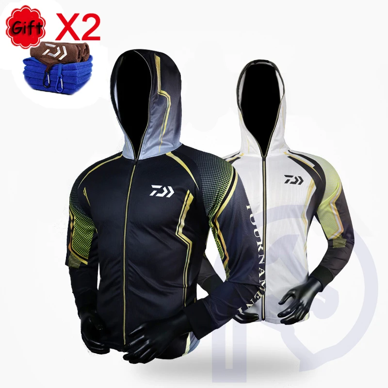 

Fishing Clothing Hooded Men Fishing Jacket Waterproof Quick Drying Coat Fishing Shirt for Hiking Cycling Fishing Clothes Pesca