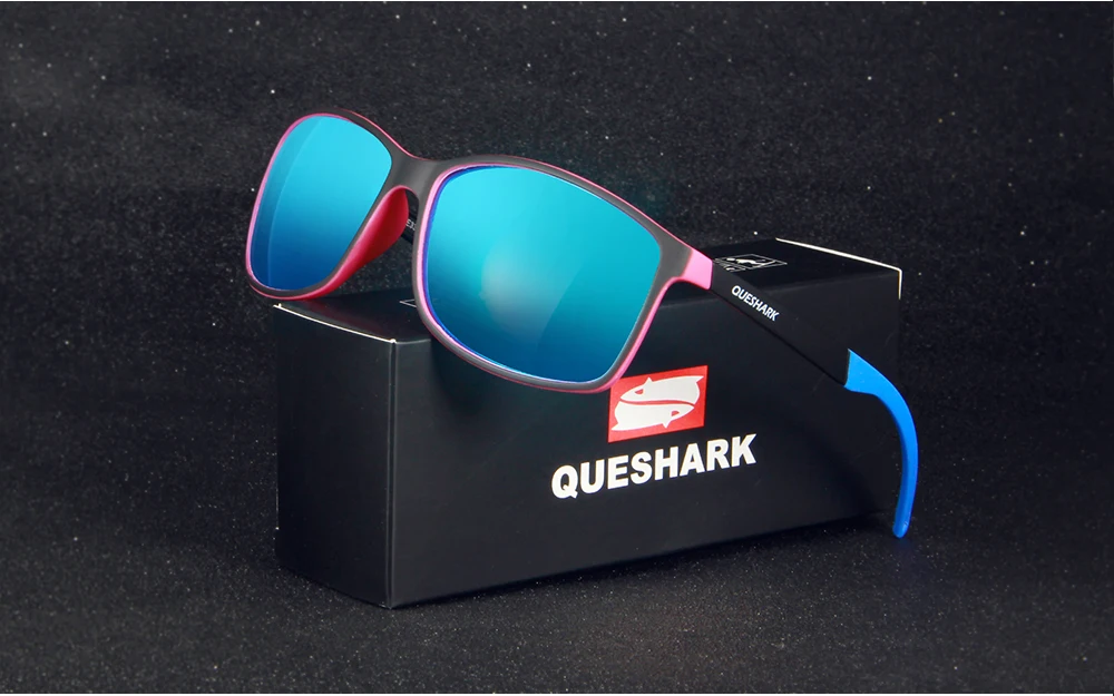 QUESHARK TR90 прочная оправа поляризационные походные очки легкие Uv400 солнечные очки для альпинизма кемпинга рыбалки походные очки 14,5 г