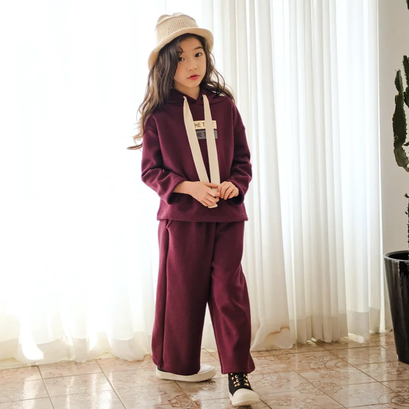 

2018 New Autumn Girl Sports Suit Kids Set Sweatshirt and Pants Thickened Winter Children Sport Suit Toddle Leisure Suits,#3682