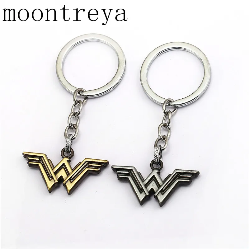 HSIC Movie Wonder Woman Keychain Metal Justice League Key Chains Key