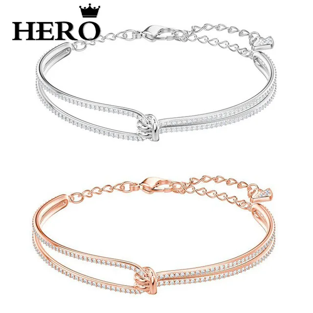 

HERO Original Copy High Quality 1:1 SWA Multi-Color Gold-Plated Double Button Bracelet With Logo Free Mail