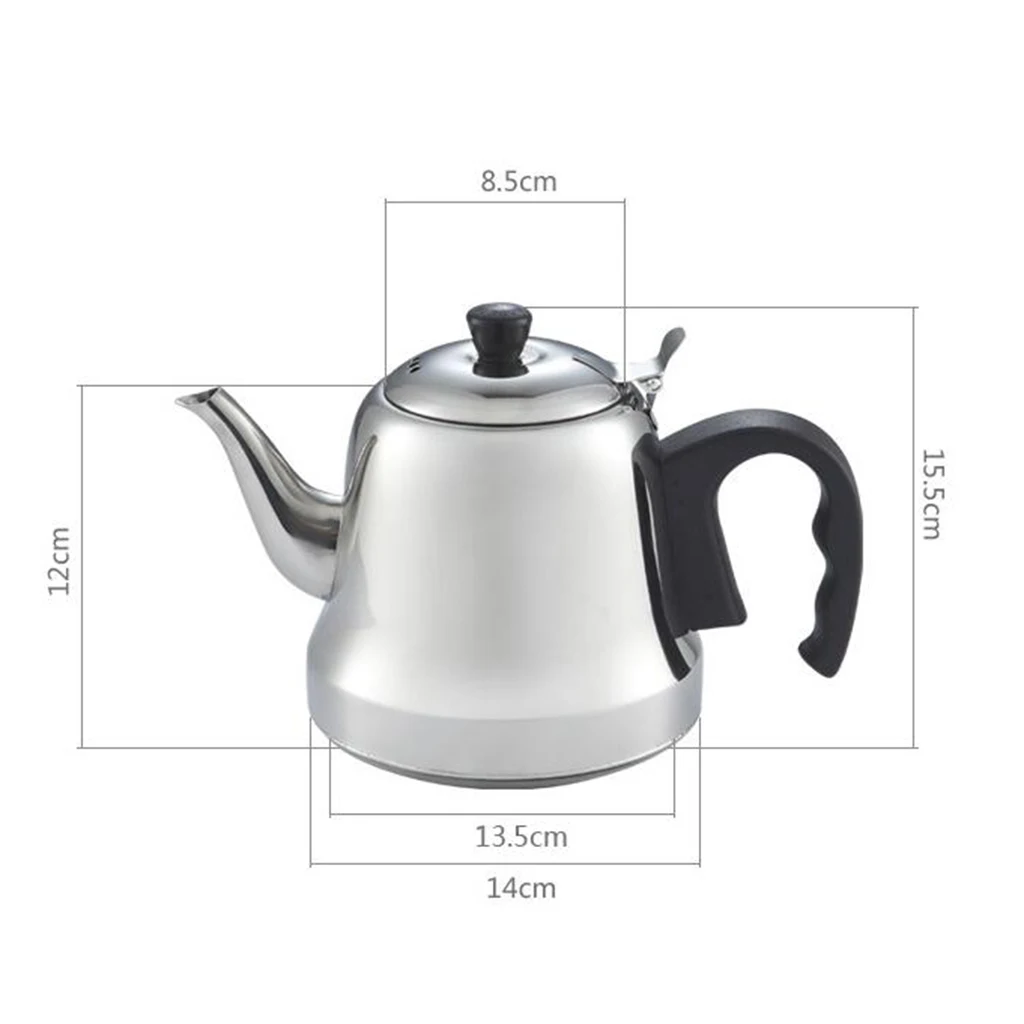 1.5L New Upgraded Stainless Steel Tea Kettle Teapot for Blooming Tea Herbal Coffee Teaware for Induction Cooker Home Kitchen 