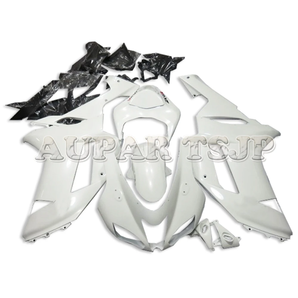 ABS Plastic Full Fairing Kit For Kawasaki ZX-6R Ninja 2007 2008 ZX6R 07 08 Injection Motorcycle Bodywork Gloss Pure White Covers |