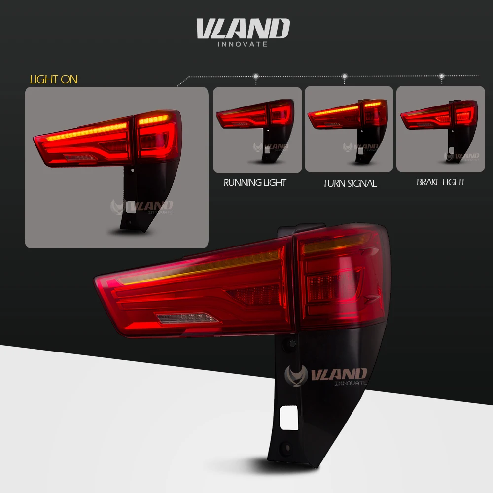 Задний фонарь Vland для автомобильного стайлинга Innova 2016 2017 светодиодный задний Plug