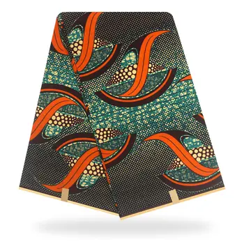 

Wholesale Price ,Guaranteed veritable Real 100% Cotton Wax ,african printed fabric 6yards Y90527-4