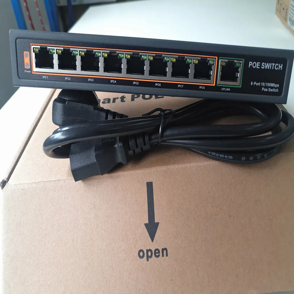 Prix pour 2016 Date 8 Port 100 Mbps Ieee 802.3af POE Commutateur/Injecteur Power over Ethernet Commutateur de Réseau pour Caméra IP VoIP appareils téléphoniques Prix pour 2016 Date 8 Port 100 Mbps Ieee 802.3af POE Commutateur/Injecteur Power over Ethernet Commutateur de Réseau pour Caméra IP VoIP appareils téléphoniques