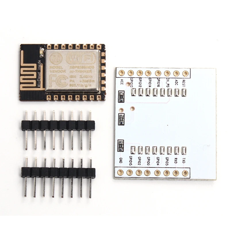 ESP8266 ESP-12E Remote Serial Port WIFI Module with IO Adapter Plate Expansion