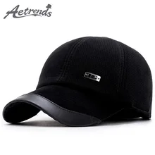 [AETRENDS] вельветовые бейсбольные кепки, мужские замшевые кепки, шапка для папы, утолщенная шапка с ушками, Bone Masculino, полная Кепка с ушками, Z-5890