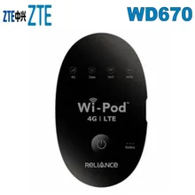 Разблокирована zte WD670 маршрутизатор точка доступа 4G LTE 850/1800/2300 МГц WD670 разблокирована GSM до 31 пользователей WiFi