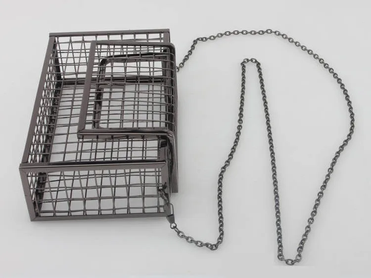 Blascher 2018 Women Bags European And American Fashion Lip Clutch Bag Hollow Iron Mesh Chain Evening Party Bags For Ladies WA16 (15)