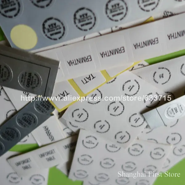 adhesive cosmetic lipstick private label sticker with customized brand name logo