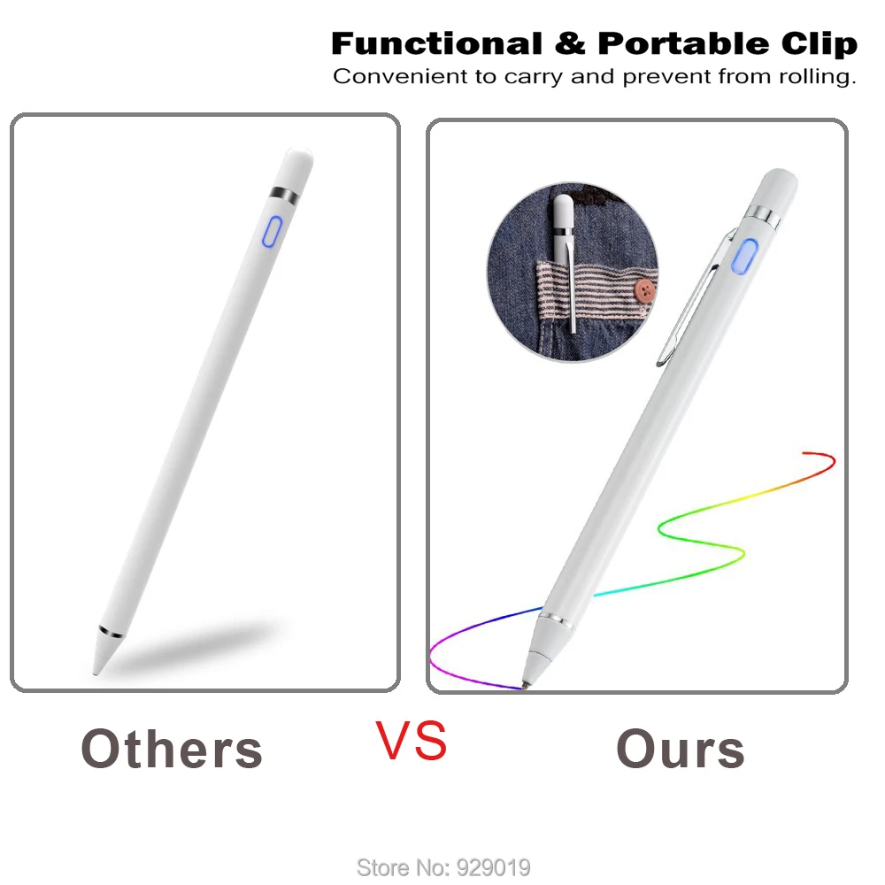 Стилус для планшета Apple Pencil емкостный сенсорный карандаш iPad Pro 9 7 2017 2018 6 1 2