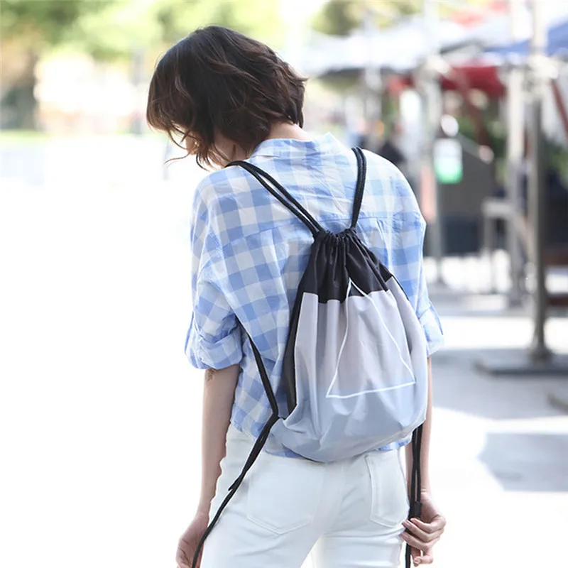 90FUN 5L водонепроницаемый Шнурок Рюкзаки Мода легкий портативный сумка для путешествий подростка отдыха складной рюкзак