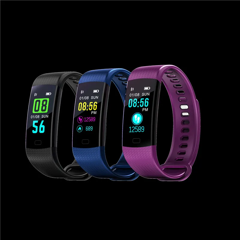 

Y5 Smart Band Watch Color Screen Wristband Heart Rate Activity Fitness tracker Smart Electronics Bracelet forHuawei Honor Band 4