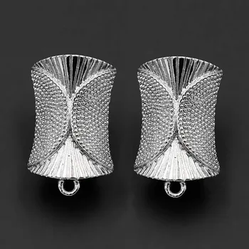 

Clip Earrings Post with a Loop Hanger DIY Metal African Indian Nepalese Indonesian Stud Earrings Findings 14x22mm 10 Pairs