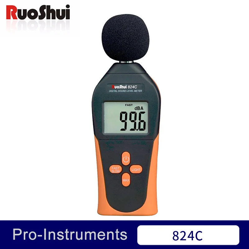 

824C Victor RuoShui Digital Sound Level Meter Noise Meter DB Meter Decibel Measurement 30-130DB