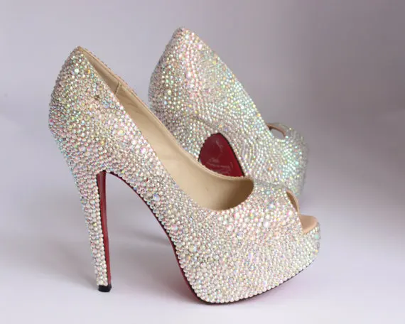 bling wedding shoes for bride