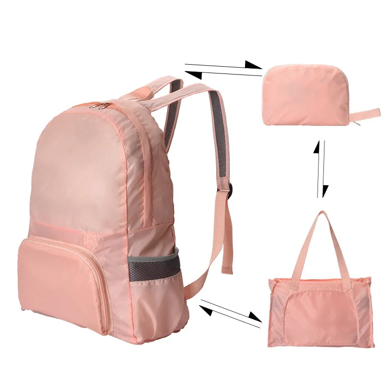 Водонепроницаемый рюкзак для путешествий складной портативный двойного назначения складная сумка через плечо портативный пакет кожи Открытый Туризм