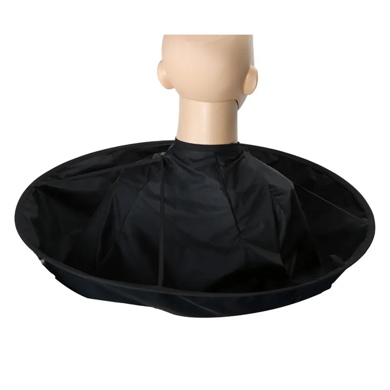 new black color DIY Hair Cutting Cloak Umbrella Cape Salon Barber Salon