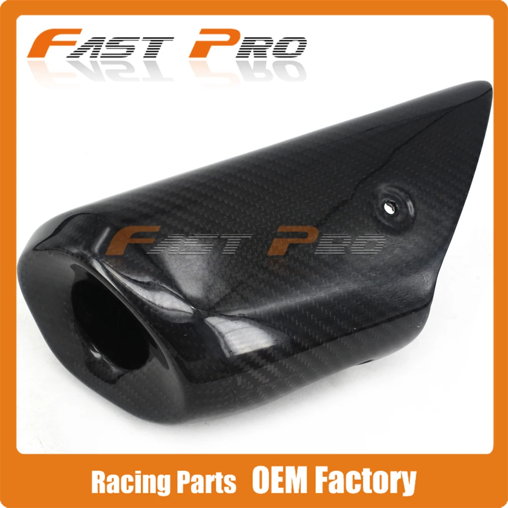 Motorcycle Exhaust Muffler Heat Shield Cover Carbon Fiber Guard For