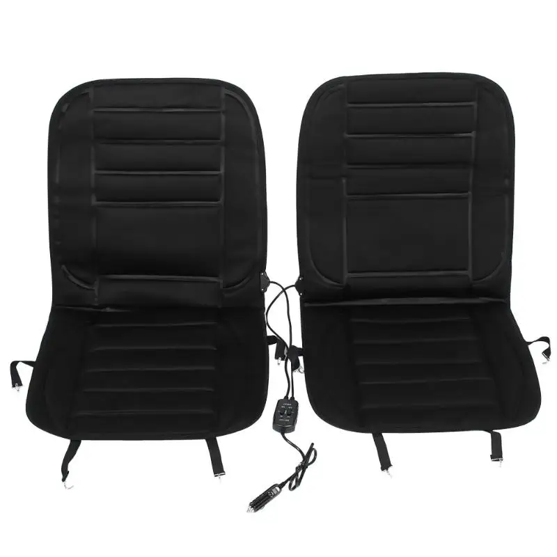 

2pcs Car Heated Seat Cushion covers Automobiles Front Seat Covers Pad Electric Heated Quickly Electric Heating Pad Warm-Keeping