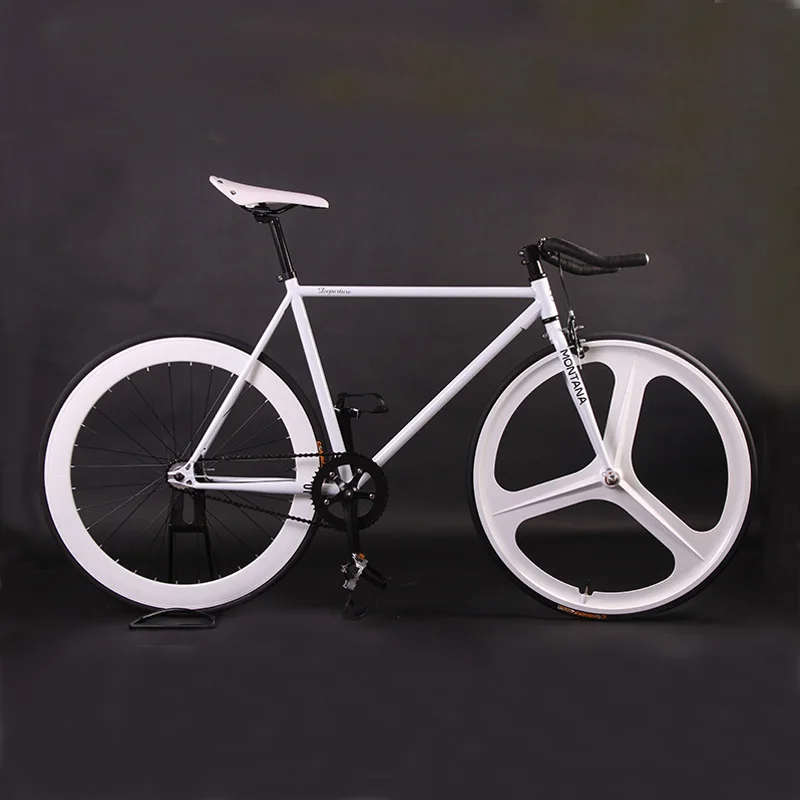 Fixie Bike Bicycle DIY 700C Retro Steel Frame Fixed Gear Bike Vintage Steel Frame Fixie track Bike