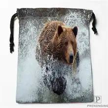 Пользовательские печати полярный медведь(1) сумки для покупок на шнурках дорожный мешочек для хранения плавать Пешие прогулки игрушка сумка унисекс мульти Size18-12-31-113