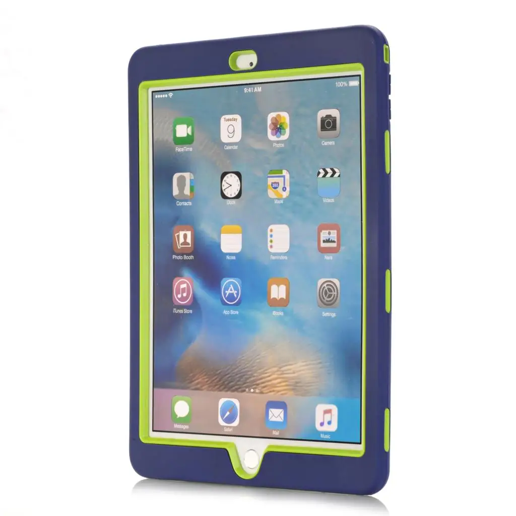 Для iPad Pro 9,7, Чехол для iPad Air 2 retina дети Безопасный бронированный противоударный тяжелый силиконовый Жесткий чехол для iPad Air2