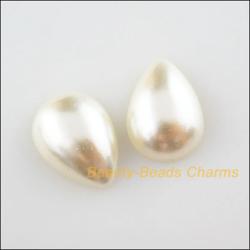 

30Pcs Half Teardrop Bead Flat Back Acrylic Scrapbooking Embellishment 13x18mm