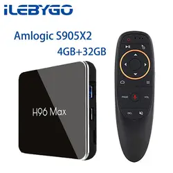 H96 MAX X2 4 ГБ, 32 ГБ, 64 ГБ Android 8,1 ТВ коробка S905X2 USB3.0 1080 P H.265 4 K Декодер каналов кабельного телевидения Google Play H96MAX Smart tv плеер 2 GB 16 GB