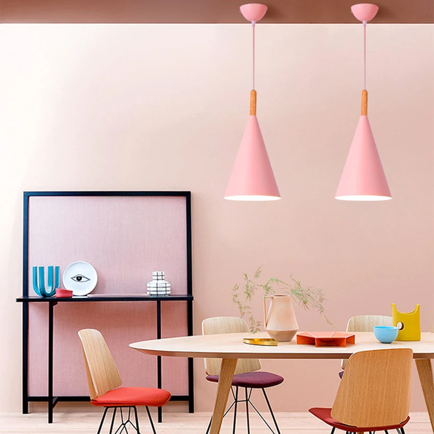

Modern LED Macaron Pendant Lights Lighting Nordic Decorative Pendant Lamps Living Room Bedroom Restaurant Fixtures Luminaire