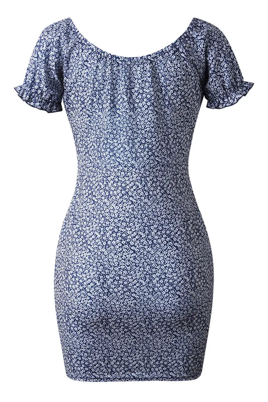 Gladiolus 2019 Summer Women Dress Short Sleeve Slash Neck Floral Print Slim Mini Sexy Dress Women Hot Short Dresses Sundrees (18)