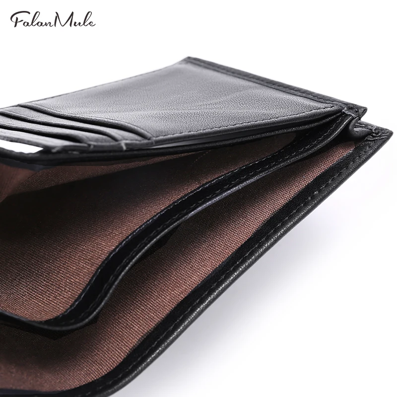 Falan Mule мини кошелек черные кошельки мужские визитницы Роскошные Cowskin мягкие