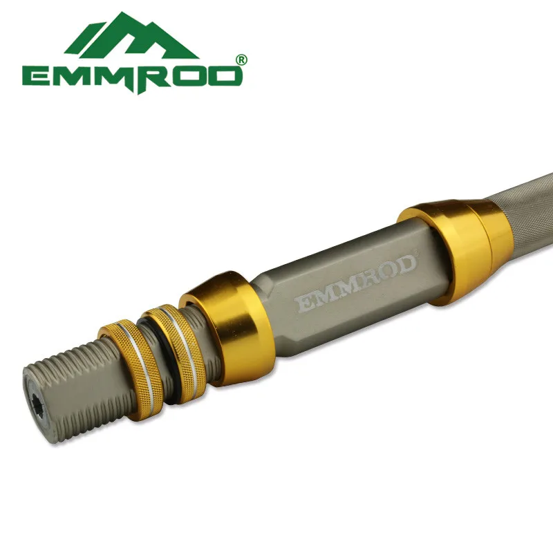 EMMROD Mini Portable Pocket 80CM stainless steel Telescopic Sea Fishing Rod ultra short Ice Raft Fishing