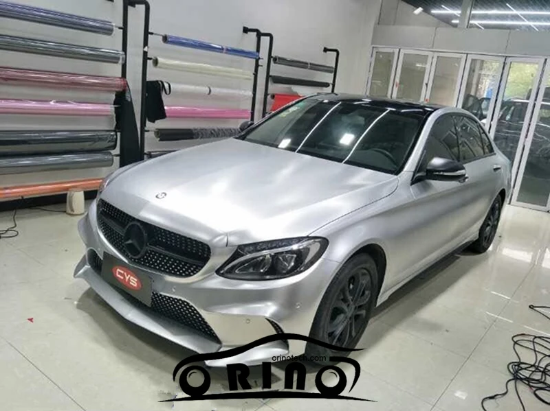 Chrome Matte Silver Vinyl Sticker Wrap-4