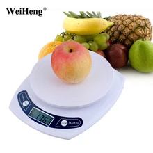 WeiHeng 3Kg/0.1g Precision Digital Scales food Kitchen Scale Portable Electronic Diet Postal balance weight Tool