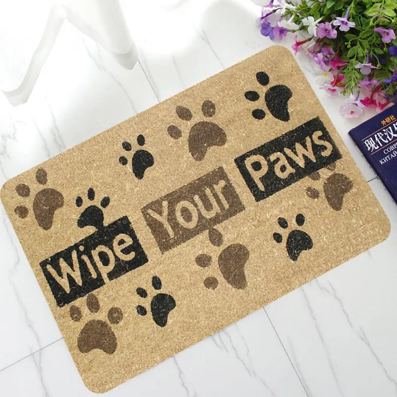 Creative Rubber Printed Floor Mats Go Away Anti slip Rugs
