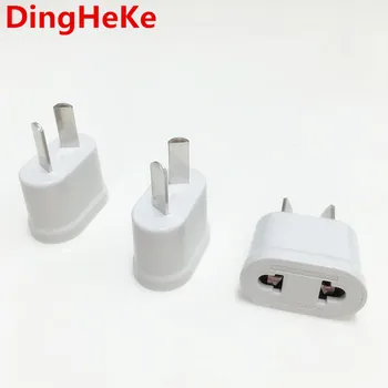 

50 pcs white /black Plug adapter! White EU to AMERICAN USA US Travel Adapter Power Converter Wall Plug