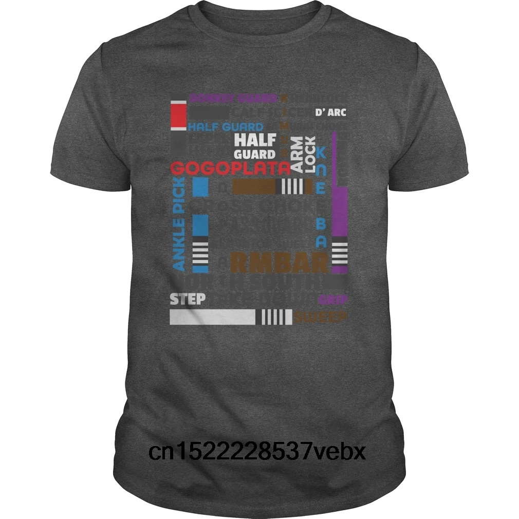 

Funny Men t shirt Women novelty tshirt - BJJ Brazillian Jiu-jitsu Crossword Submission position cool T-Shirt