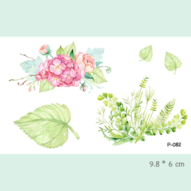 Watercolor Flower Waterproof Temporary Tattoo Stickers For Adults Kids Body Art Fake Tatoo For Women Men Tattoos P-082 Watercolor Flower Waterproof Temporary Tattoo Stickers For Adults Kids Body Art Fake Tatoo For Women Men Tattoos P-082